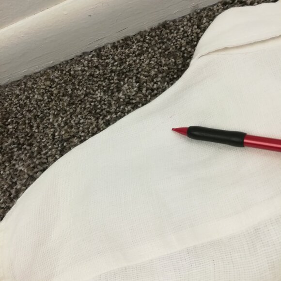 Faherty Shirt Palma Linen Basketweave S/S Button Down White Mens 2XL Relaxed Fit - Picture 10 of 14